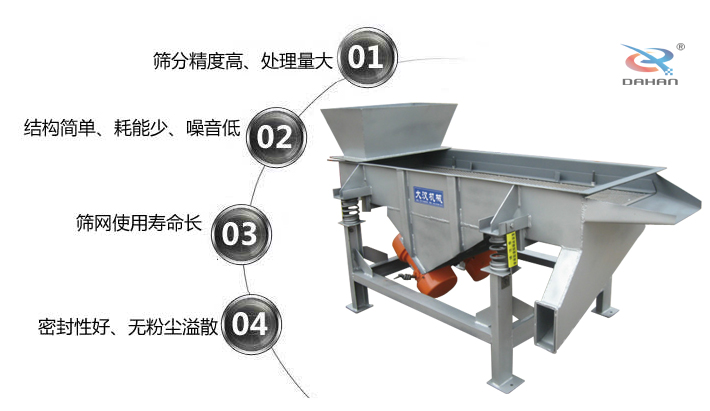 DZSF系列直線振動(dòng)篩特點(diǎn)