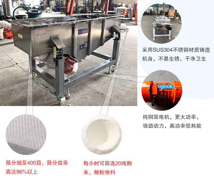 不銹鋼直線振動篩優勢